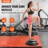 image:imageVEVOR Half Exercise Ball Trainer 2326 inch Balance Ball Trainer 1500lbs Capacity Stability Ball Yoga Ball with Resistance Bands amp Foot Pump Strength Fitness Ball for Home Gym Full Body Workout26 Waterflow Black