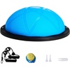 image:imageVEVOR Half Exercise Ball Trainer 2326 inch Balance Ball Trainer 1500lbs Capacity Stability Ball Yoga Ball with Resistance Bands amp Foot Pump Strength Fitness Ball for Home Gym Full Body Workout23 Particle Blue