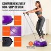 image:imageVEVOR Half Exercise Ball Trainer 2326 inch Balance Ball Trainer 1500lbs Capacity Stability Ball Yoga Ball with Resistance Bands amp Foot Pump Strength Fitness Ball for Home Gym Full Body Workout23 Ripple Purple