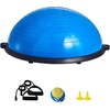 image:imageVEVOR Half Exercise Ball Trainer 2326 inch Balance Ball Trainer 1500lbs Capacity Stability Ball Yoga Ball with Resistance Bands amp Foot Pump Strength Fitness Ball for Home Gym Full Body Workout23 Ripple Blue