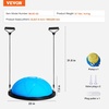 image:imageVEVOR Half Exercise Ball Trainer 2326 inch Balance Ball Trainer 1500lbs Capacity Stability Ball Yoga Ball with Resistance Bands amp Foot Pump Strength Fitness Ball for Home Gym Full Body Workout23 Particle Blue
