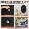 image:imageVEVOR Half Exercise Ball Trainer 2326 inch Balance Ball Trainer 1500lbs Capacity Stability Ball Yoga Ball with Resistance Bands amp Foot Pump Strength Fitness Ball for Home Gym Full Body Workout23 Ripple Gray