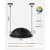 image:imageVEVOR Half Exercise Ball Trainer 2326 inch Balance Ball Trainer 1500lbs Capacity Stability Ball Yoga Ball with Resistance Bands amp Foot Pump Strength Fitness Ball for Home Gym Full Body Workout23 Particle Black