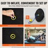 image:imageVEVOR Half Exercise Ball Trainer 2326 inch Balance Ball Trainer 1500lbs Capacity Stability Ball Yoga Ball with Resistance Bands amp Foot Pump Strength Fitness Ball for Home Gym Full Body Workout26 Waterflow Black