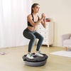 image:imageVEVOR Half Exercise Ball Trainer 2326 inch Balance Ball Trainer 1500lbs Capacity Stability Ball Yoga Ball with Resistance Bands amp Foot Pump Strength Fitness Ball for Home Gym Full Body Workout23 Ripple Gray