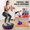image:imageVEVOR Half Exercise Ball Trainer 2326 inch Balance Ball Trainer 1500lbs Capacity Stability Ball Yoga Ball with Resistance Bands amp Foot Pump Strength Fitness Ball for Home Gym Full Body Workout23 Ripple Purple