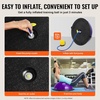 image:imageVEVOR Half Exercise Ball Trainer 2326 inch Balance Ball Trainer 1500lbs Capacity Stability Ball Yoga Ball with Resistance Bands amp Foot Pump Strength Fitness Ball for Home Gym Full Body Workout23 Ripple Purple