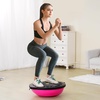 image:imageVEVOR Half Exercise Ball Trainer 2326 inch Balance Ball Trainer 1500lbs Capacity Stability Ball Yoga Ball with Resistance Bands amp Foot Pump Strength Fitness Ball for Home Gym Full Body Workout26 Ripple Pink