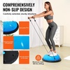 image:imageVEVOR Half Exercise Ball Trainer 2326 inch Balance Ball Trainer 1500lbs Capacity Stability Ball Yoga Ball with Resistance Bands amp Foot Pump Strength Fitness Ball for Home Gym Full Body Workout23 Particle Blue