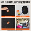 image:imageVEVOR Half Exercise Ball Trainer 2326 inch Balance Ball Trainer 1500lbs Capacity Stability Ball Yoga Ball with Resistance Bands amp Foot Pump Strength Fitness Ball for Home Gym Full Body Workout26 Ripple Pink