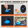 image:imageVEVOR Half Exercise Ball Trainer 2326 inch Balance Ball Trainer 1500lbs Capacity Stability Ball Yoga Ball with Resistance Bands amp Foot Pump Strength Fitness Ball for Home Gym Full Body Workout23 Particle Blue