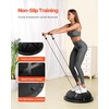 image:imageVEVOR Half Exercise Ball Trainer 2326 inch Balance Ball Trainer 1500lbs Capacity Stability Ball Yoga Ball with Resistance Bands amp Foot Pump Strength Fitness Ball for Home Gym Full Body Workout23 Particle Black