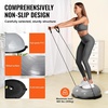image:imageVEVOR Half Exercise Ball Trainer 2326 inch Balance Ball Trainer 1500lbs Capacity Stability Ball Yoga Ball with Resistance Bands amp Foot Pump Strength Fitness Ball for Home Gym Full Body Workout23 Ripple Gray