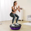 image:imageVEVOR Half Exercise Ball Trainer 2326 inch Balance Ball Trainer 1500lbs Capacity Stability Ball Yoga Ball with Resistance Bands amp Foot Pump Strength Fitness Ball for Home Gym Full Body Workout23 Ripple Purple
