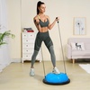 image:imageVEVOR Half Exercise Ball Trainer 2326 inch Balance Ball Trainer 1500lbs Capacity Stability Ball Yoga Ball with Resistance Bands amp Foot Pump Strength Fitness Ball for Home Gym Full Body Workout23 Particle Blue