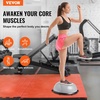 image:imageVEVOR Half Exercise Ball Trainer 2326 inch Balance Ball Trainer 1500lbs Capacity Stability Ball Yoga Ball with Resistance Bands amp Foot Pump Strength Fitness Ball for Home Gym Full Body Workout23 Ripple Gray