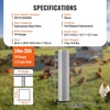 image:imageVEVOR Hardware Cloth 14 inch 48in x 100 ft 23 Gauge Hot Dipped Galvanized Wire Mesh Roll Chicken Wire Fencing Wire Mesh for Rabbit Cages Garden Small Rodents24 x 25