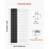 image:imageVEVOR Hardware Cloth 48 x 50 12inch Galvanized Wire Mesh Roll 19 Gauge Chicken Wire Fence Roll Vinyl Coating Metal Wire Mesh for Chicken Coop Barrier Rabbit Snake Fences Poultry Enclosures48in50ft 2in4in