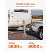 image:imageVEVOR Heavy Duty Swivel Trailer Jack 8000 lbs Static Load Capacity 285 Lift Jack Stand with Handle for RV Horse Utility and Yacht Trailers8000lbs