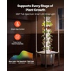 image:imageVEVOR Hydroponic Tower 50 Pods 10 Tiers Hydroponics Growing System Kit with App Control amp Casters Vertical Home Garden with 20L Water Tank amp Pump Planter for Indoor Herbs Fruits and VegetablesPro9 Tiers45 PodsWith Grow Light