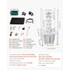 image:imageVEVOR Hydroponic Tower 50 Pods 10 Tiers Hydroponics Growing System Kit with App Control amp Casters Vertical Home Garden with 20L Water Tank amp Pump Planter for Indoor Herbs Fruits and VegetablesPro6 Tiers30 PodsWith Grow Light