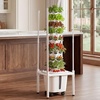 image:imageVEVOR Hydroponic Tower 50 Pods 10 Tiers Hydroponics Growing System Kit with App Control amp Casters Vertical Home Garden with 20L Water Tank amp Pump Planter for Indoor Herbs Fruits and VegetablesPro9 Tiers45 PodsWith Grow Light