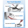 image:imageVEVOR Ice Crusher Machine 220lbs Per Hour Electric 4 Blades Snow Cone Maker Stainless Steel Shaved Ice Machine with Bowl and Cover 300W 2000RPM IceShaver for Home and Commercial Use SilverSilver