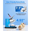 image:imageVEVOR Ice Crusher Machine 220lbs Per Hour Electric 4 Blades Snow Cone Maker Stainless Steel Shaved Ice Machine with Bowl and Cover 300W 2000RPM IceShaver for Home and Commercial Use SilverBlue