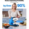 image:imageVEVOR Ice Crusher Machine 220lbs Per Hour Electric 4 Blades Snow Cone Maker Stainless Steel Shaved Ice Machine with Bowl and Cover 300W 2000RPM IceShaver for Home and Commercial Use SilverBlue