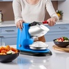 image:imageVEVOR Ice Crusher Machine 220lbs Per Hour Electric 4 Blades Snow Cone Maker Stainless Steel Shaved Ice Machine with Bowl and Cover 300W 2000RPM IceShaver for Home and Commercial Use SilverBlue