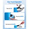 image:imageVEVOR Ice Crusher Machine 220lbs Per Hour Electric 4 Blades Snow Cone Maker Stainless Steel Shaved Ice Machine with Bowl and Cover 300W 2000RPM IceShaver for Home and Commercial Use SilverBlue