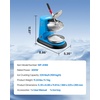 image:imageVEVOR Ice Crusher Machine 220lbs Per Hour Electric 4 Blades Snow Cone Maker Stainless Steel Shaved Ice Machine with Bowl and Cover 300W 2000RPM IceShaver for Home and Commercial Use SilverBlue