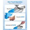 image:imageVEVOR Ice Crusher Machine 286lbs Per Hour Electric 4 Blades Snow Cone Maker Stainless Steel Shaved Ice Machine with Bowl and Cover 300W 2000RPM IceShaver for Home and Commercial Use BlueBlue