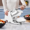 image:imageVEVOR Ice Crusher Machine 286lbs Per Hour Electric 4 Blades Snow Cone Maker Stainless Steel Shaved Ice Machine with Bowl and Cover 300W 2000RPM IceShaver for Home and Commercial Use BlueSilver
