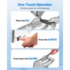 image:imageVEVOR Ice Crusher Machine 286lbs Per Hour Electric 4 Blades Snow Cone Maker Stainless Steel Shaved Ice Machine with Bowl and Cover 300W 2000RPM IceShaver for Home and Commercial Use BlueSilver