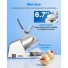 image:imageVEVOR Ice Crusher Machine 286lbs Per Hour Electric 4 Blades Snow Cone Maker Stainless Steel Shaved Ice Machine with Bowl and Cover 300W 2000RPM IceShaver for Home and Commercial Use BlueSilver
