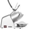 image:imageVEVOR Ice Crusher Machine 286lbs Per Hour Electric 4 Blades Snow Cone Maker Stainless Steel Shaved Ice Machine with Bowl and Cover 300W 2000RPM IceShaver for Home and Commercial Use BlueSliver