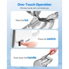 image:imageVEVOR Ice Crusher Machine 286lbs Per Hour Electric 4 Blades Snow Cone Maker Stainless Steel Shaved Ice Machine with Bowl and Cover 300W 2000RPM IceShaver for Home and Commercial Use BlueSliver