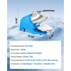 image:imageVEVOR Ice Crusher Machine 286lbs Per Hour Electric 4 Blades Snow Cone Maker Stainless Steel Shaved Ice Machine with Bowl and Cover 300W 2000RPM IceShaver for Home and Commercial Use BlueBlue