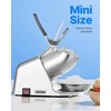 image:imageVEVOR Ice Crusher Machine 286lbs Per Hour Electric 4 Blades Snow Cone Maker Stainless Steel Shaved Ice Machine with Bowl and Cover 300W 2000RPM IceShaver for Home and Commercial Use BlueSliver