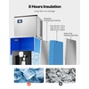 image:imageVEVOR Ice Dispenser Ice Storage Bin with 180 Lbs Storage Capacity 20 LbsMin Automatic Ice Dispensing with Crusher Height Adjustable Feet for Commercial Ice Maker Machine Restaurant and Hotel