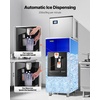 image:imageVEVOR Ice Dispenser Ice Storage Bin with 180 Lbs Storage Capacity 20 LbsMin Automatic Ice Dispensing with Crusher Height Adjustable Feet for Commercial Ice Maker Machine Restaurant and Hotel