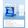 image:imageVEVOR Ice Shaver Machine Electric Snow Cone Machine 265 LBSH Shaved Ice Machine 250W Ice Crusher Triple Blades Tabletop Shaved Ice Maker with Adjustable Fineness for Home and Commercial UseBlue