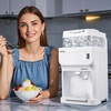image:imageVEVOR Ice Shaver Machine Electric Snow Cone Machine 265 LBSH Shaved Ice Machine 250W Ice Crusher Triple Blades Tabletop Shaved Ice Maker with Adjustable Fineness for Home and Commercial UseWhite