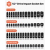 image:imageVEVOR Impact Socket Set 12 Inches 26 Piece Deep Sockets 6Point Rugged Construction CrV 12 Inches Drive Socket Set Impact Metric 10mm  36mm with a Storage Cage12 65PCS