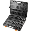 image:imageVEVOR Impact Socket Set 12 Inches 26 Piece Deep Sockets 6Point Rugged Construction CrV 12 Inches Drive Socket Set Impact Metric 10mm  36mm with a Storage Cage12  38 59PCS CRMO