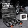 image:imageVEVOR Impact Socket Set 12 Inches 26 Piece Deep Sockets 6Point Rugged Construction CrV 12 Inches Drive Socket Set Impact Metric 10mm  36mm with a Storage Cage12  38 59PCS CRMO