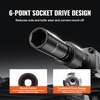 image:imageVEVOR Impact Socket Set 12 Inches 26 Piece Deep Sockets 6Point Rugged Construction CrV 12 Inches Drive Socket Set Impact Metric 10mm  36mm with a Storage Cage38 15PCS CRMO