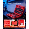 image:imageVEVOR Impact Socket Set 12 Inches 26 Piece Deep Sockets 6Point Rugged Construction CrV 12 Inches Drive Socket Set Impact Metric 10mm  36mm with a Storage Cage38 96 PCS
