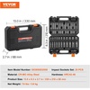 image:imageVEVOR Impact Socket Set 12 Inches 26 Piece Deep Sockets 6Point Rugged Construction CrV 12 Inches Drive Socket Set Impact Metric 10mm  36mm with a Storage Cage38 25PCS CRMO